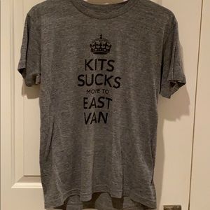 Kits Sucks move to East Van tee